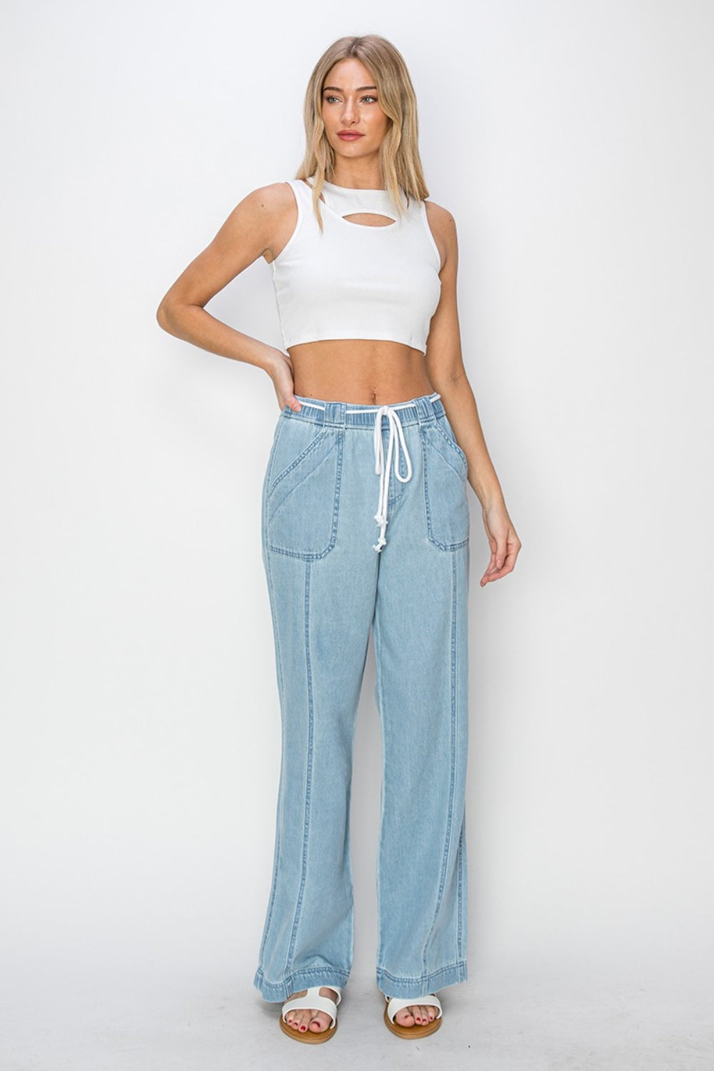 Easy Going High Rise Straight Jeans by Risen