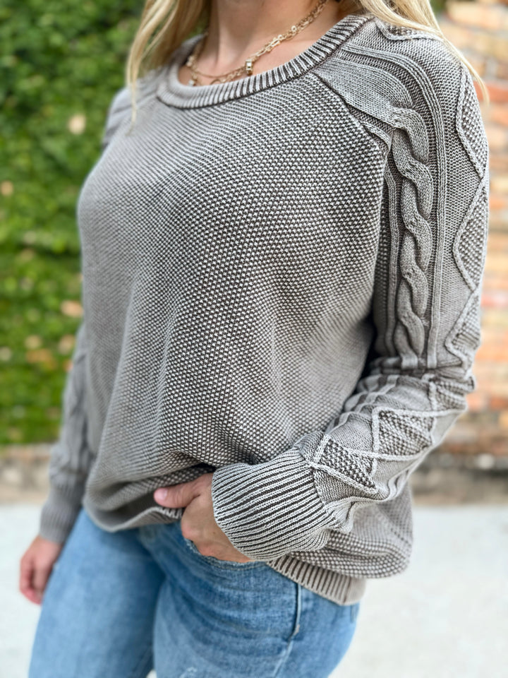 Carry on Cable Knit Pullover