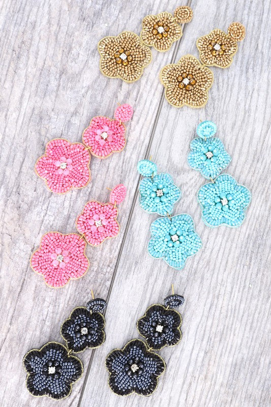 Flower Power Drop Earrings