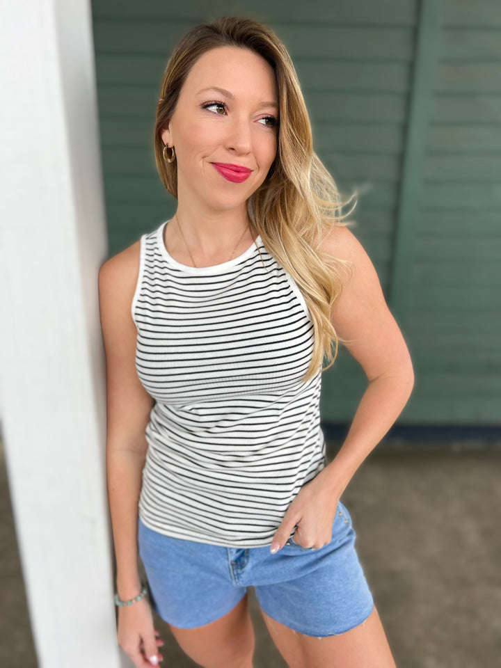 Cabana Girl Striped Tank