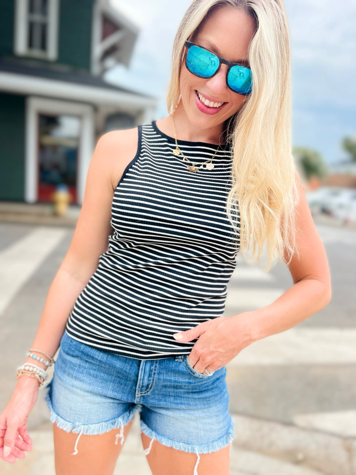 Cabana Girl Striped Tank