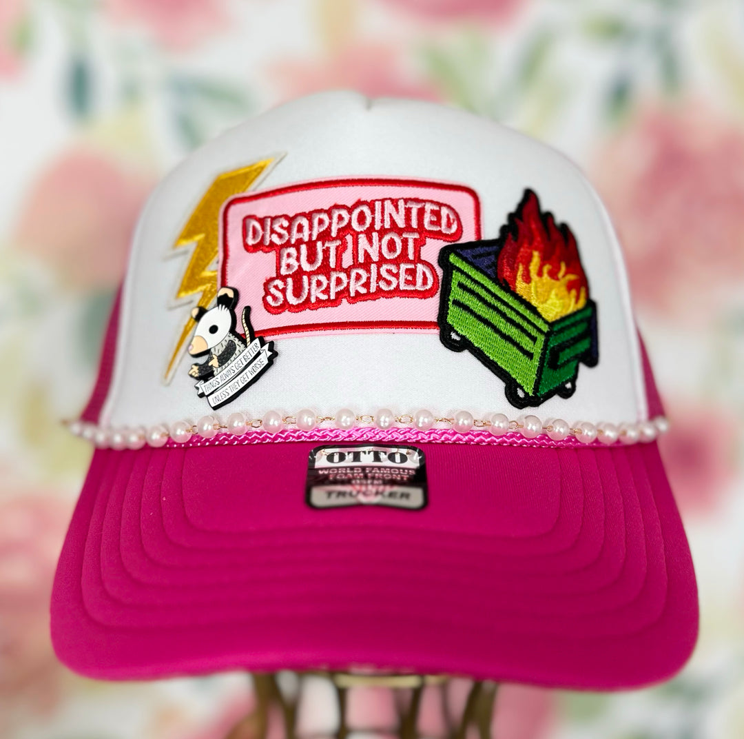 Disappointed Dumpster Fire Trucker Hat