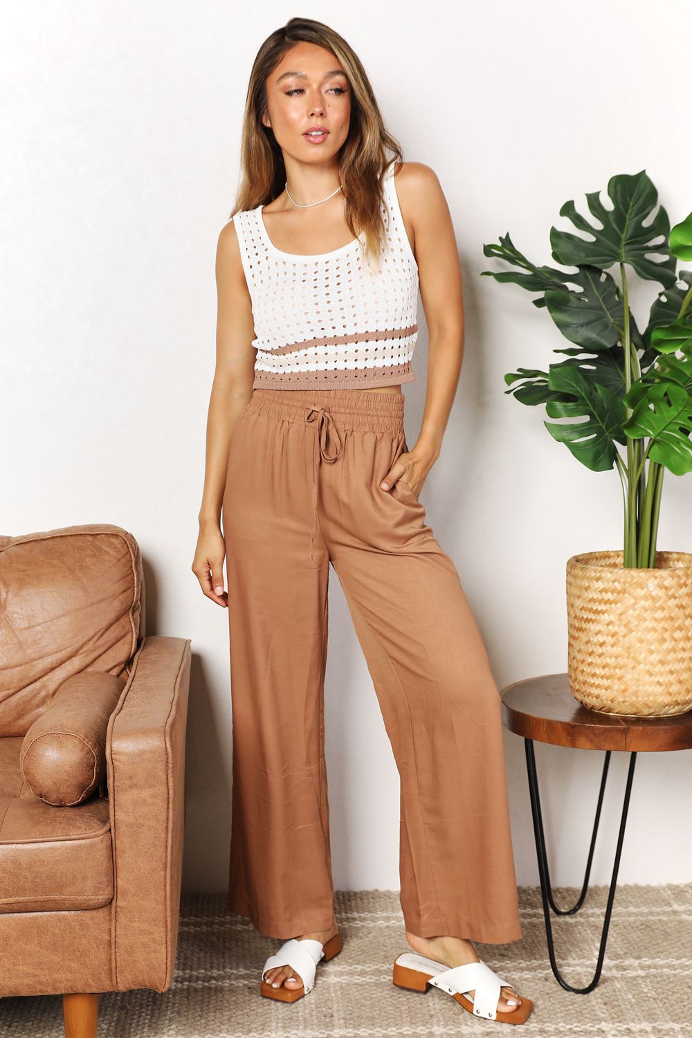 Forever Famous Wide Leg Pants