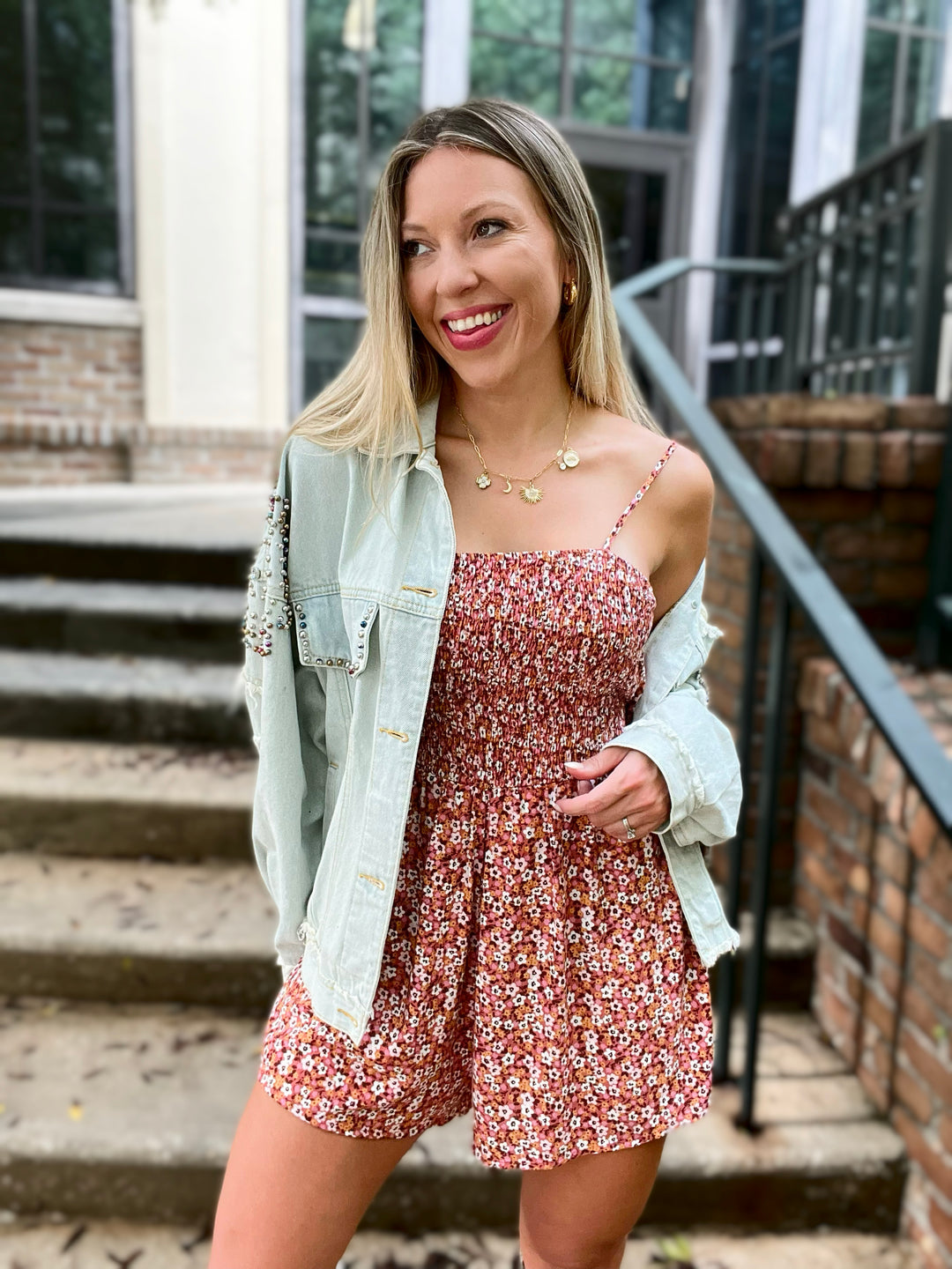 A Deep Knowing Floral Romper