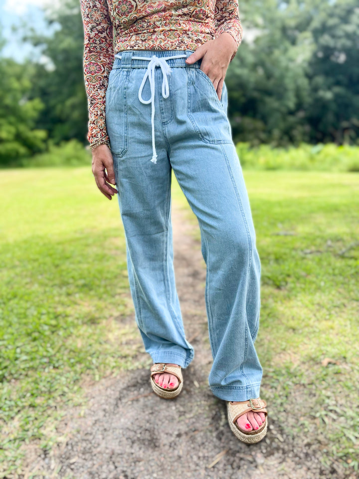 Easy Going High Rise Straight Jeans by Risen