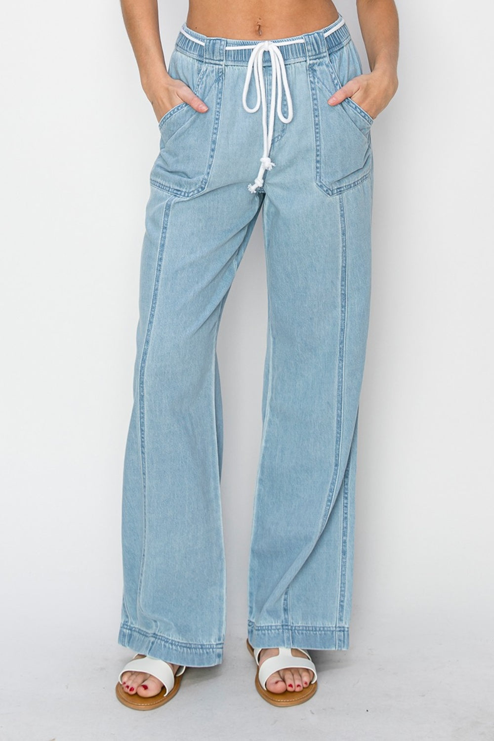 Easy Going High Rise Straight Jeans by Risen