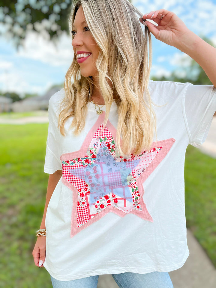 The Good Stuff Star Patch Tee