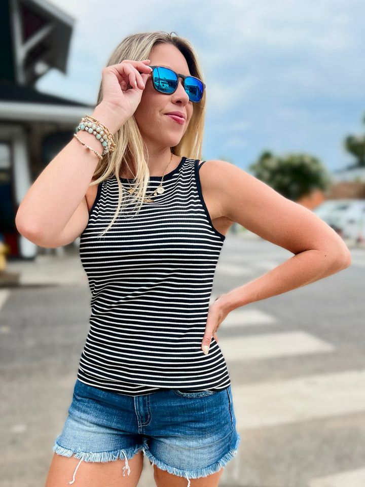 Cabana Girl Striped Tank