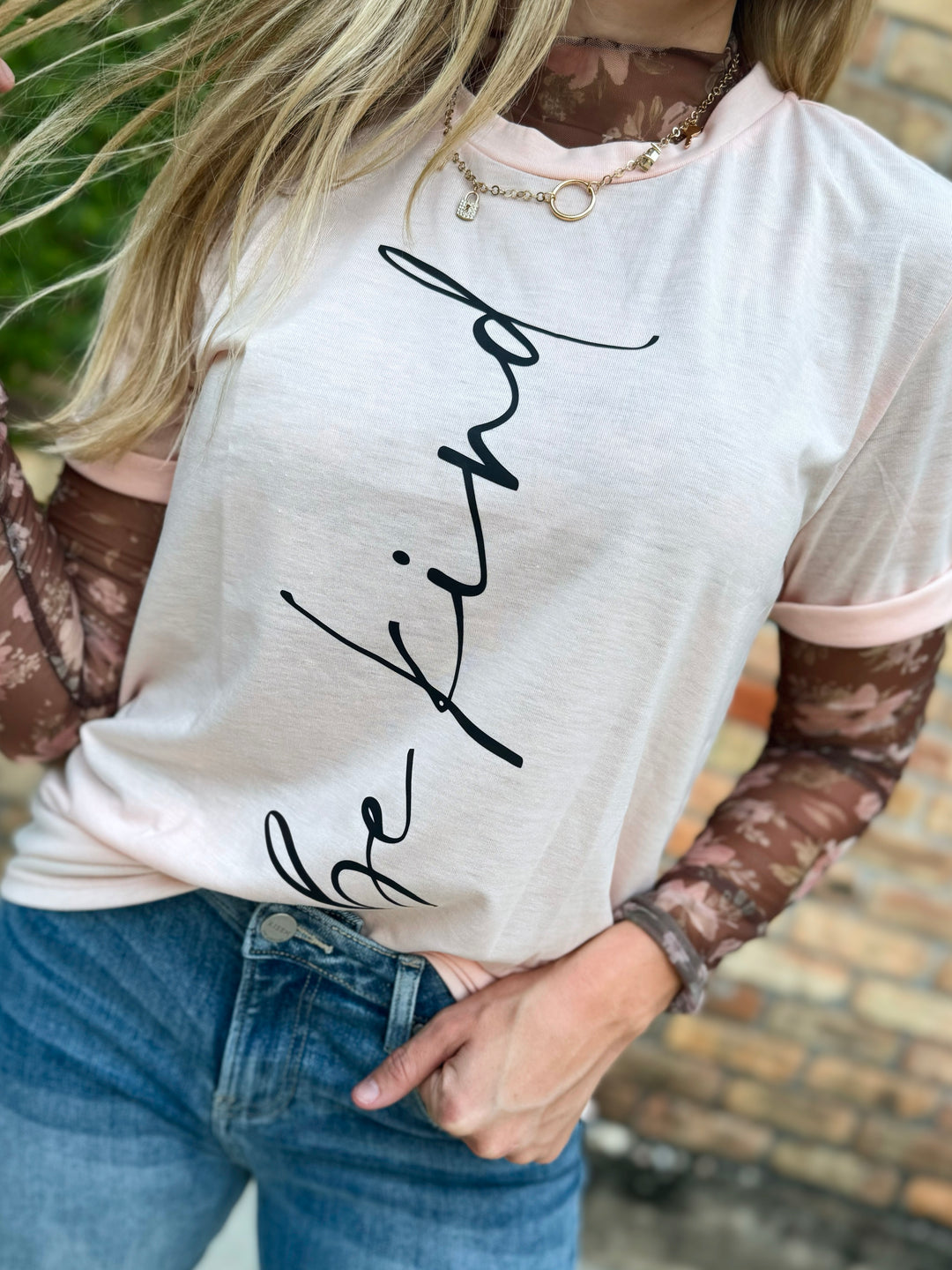 Simply Love BE KIND Graphic Round Neck T-Shirt