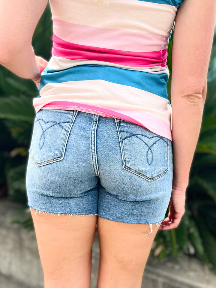 Judy Blue Bekah Light Wash Shorts