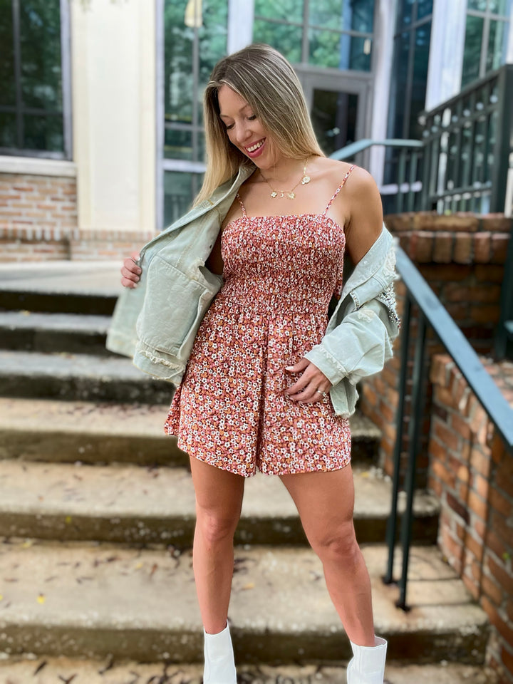 A Deep Knowing Floral Romper