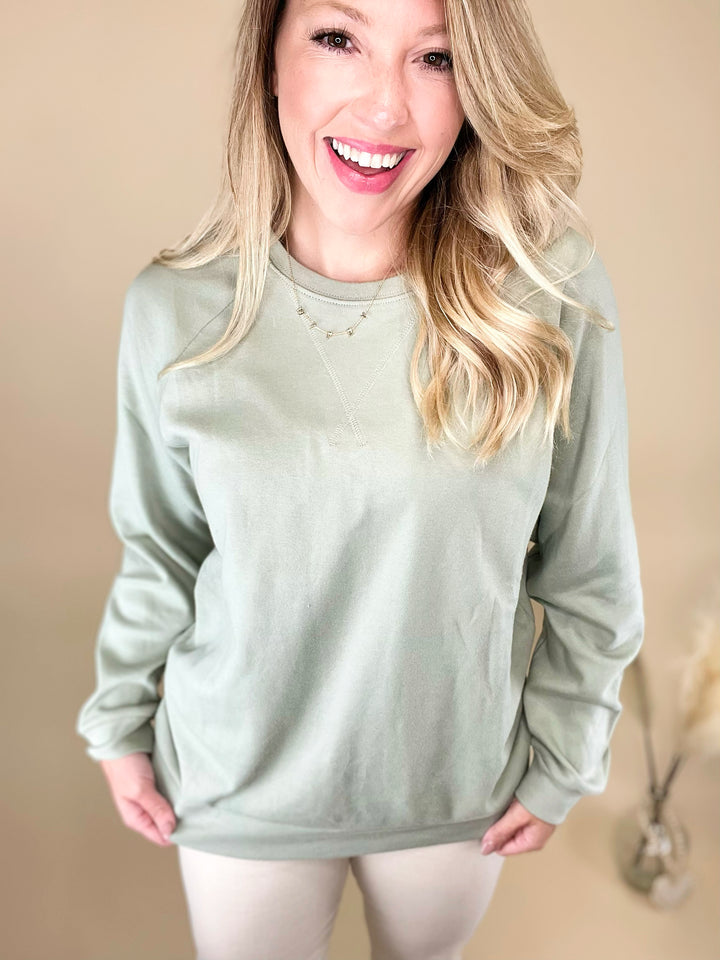 Simple + Sweet Sage Sweatshirt