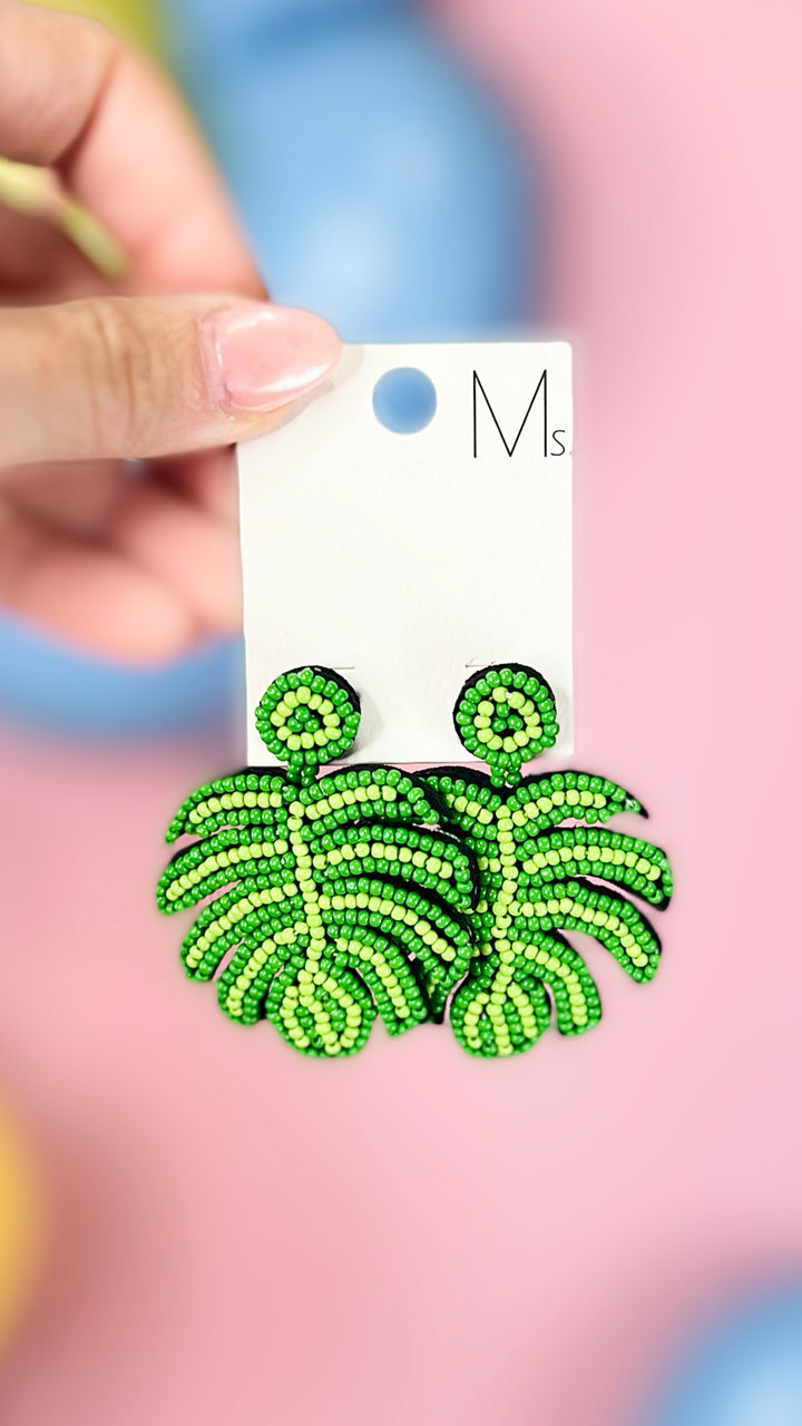 Tropic Like It's Hot Beaded Earrings