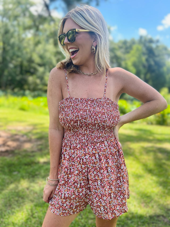 A Deep Knowing Floral Romper