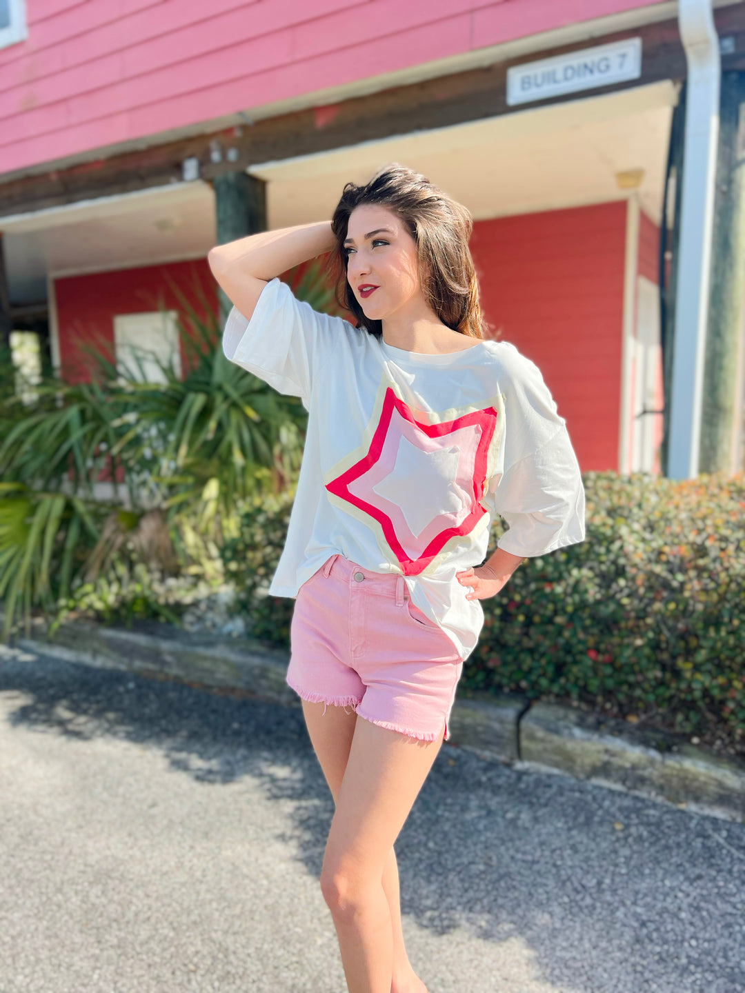 Star Struck Oversized Patchwork Top