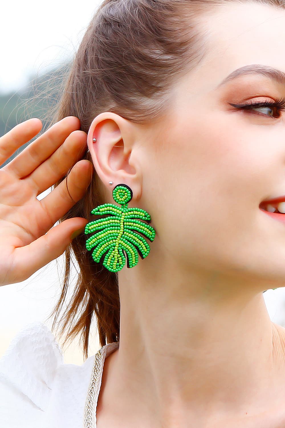 Tropic Like It's Hot Beaded Earrings