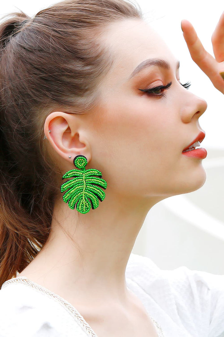 Tropic Like It's Hot Beaded Earrings