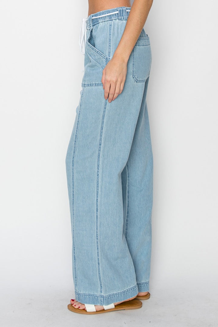 Easy Going High Rise Straight Jeans by Risen