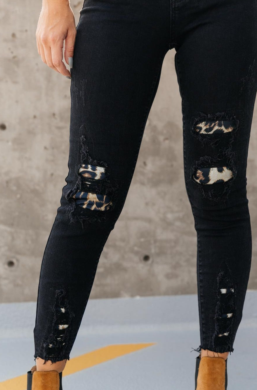 Into The Wild Distressed Skinny Jeans