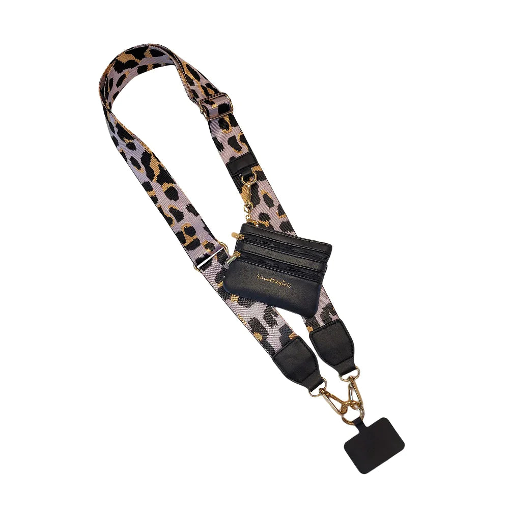 PREORDER: Clip & Go Strap With Pouch Leopard Collection In Assorted Colors