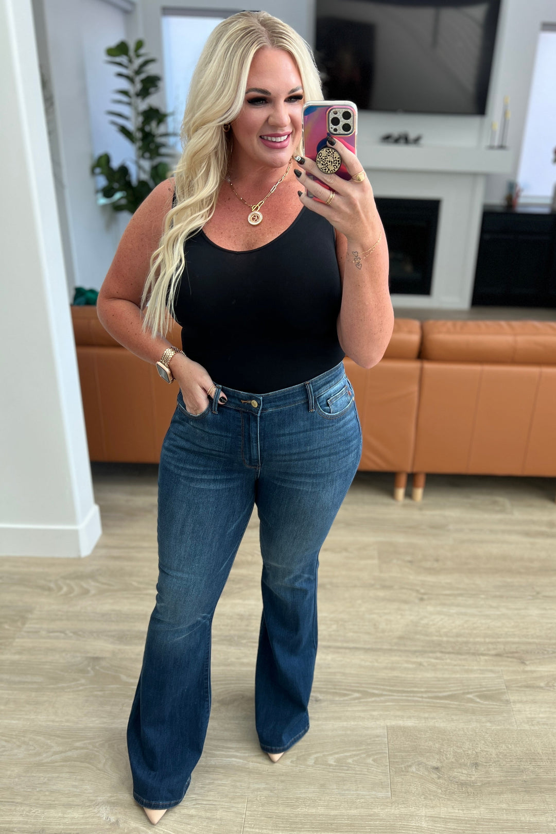 Cameron High Rise Classic Flare Jeans