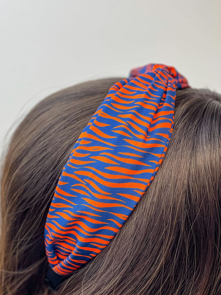 PREORDER: Game Day Tiger Print Headband In Two Colors