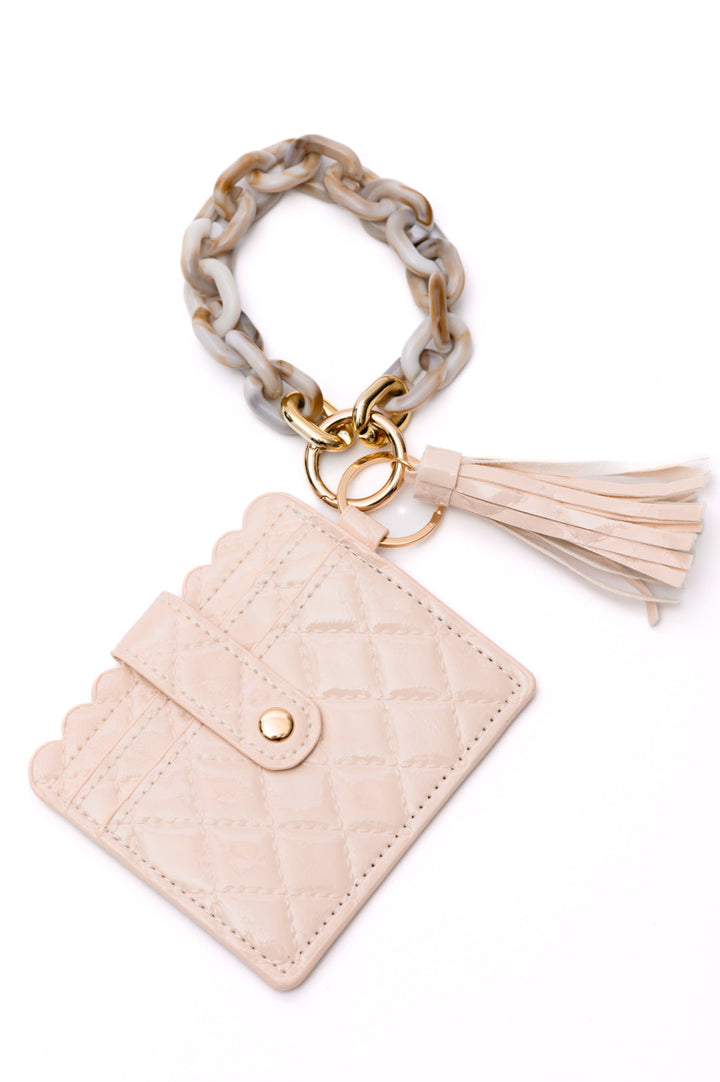 Hold Onto You Wristlet Wallet in Cream