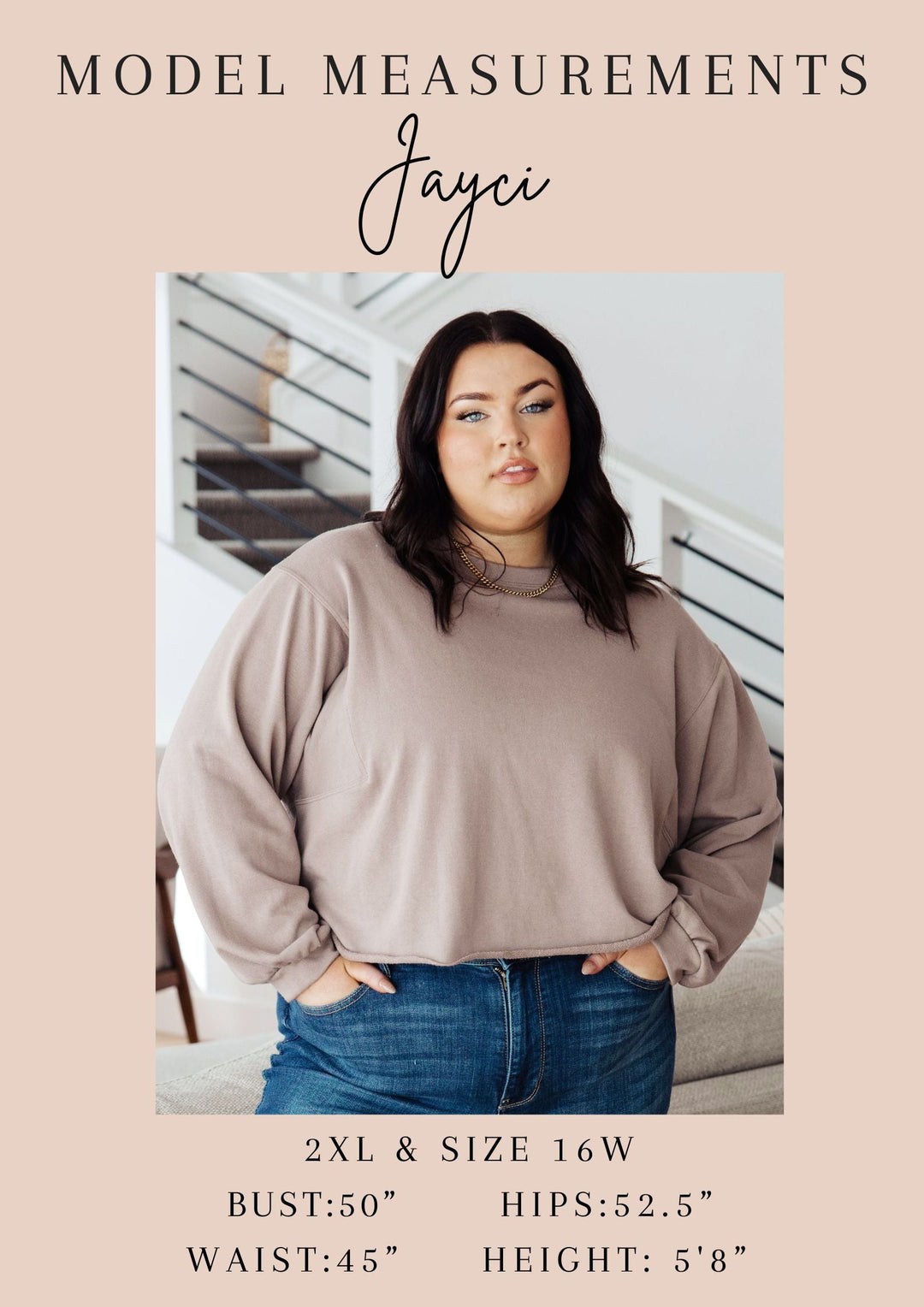 Lounge A Lot Cut Off Sweatshirt in Mocha