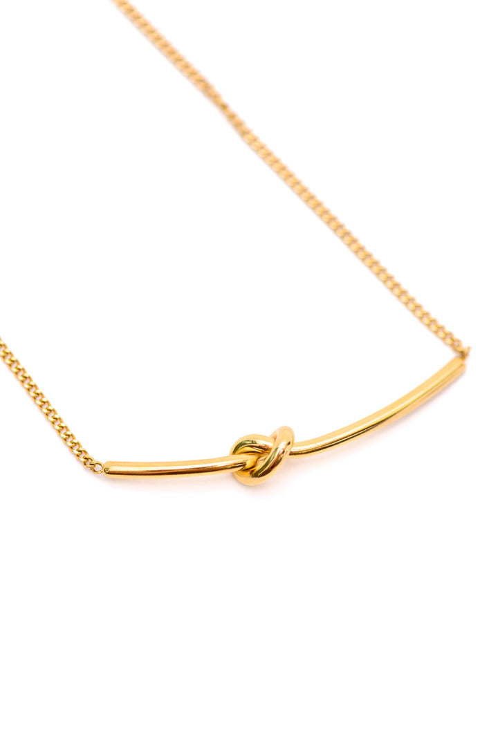 Love Knot Bar Necklace