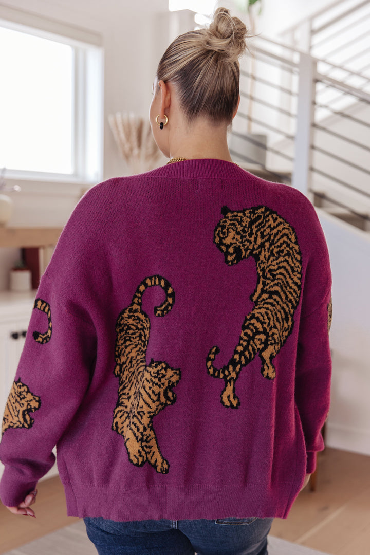 On the Prowl Tiger Cardigan