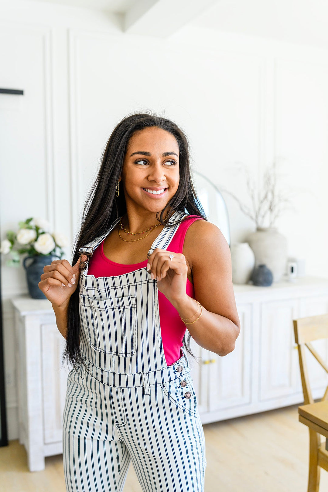 Railroad Stripe Overalls